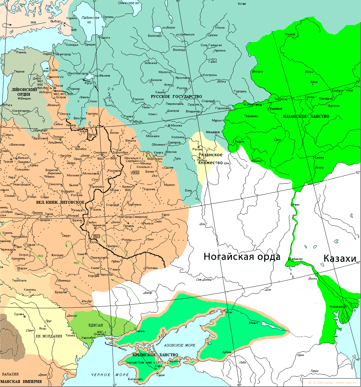 Карта россии 900 года