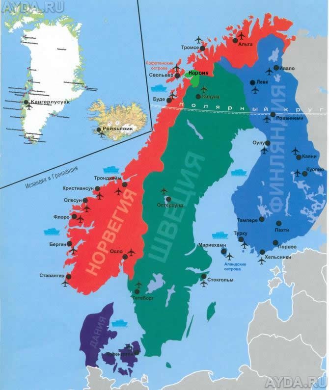 Язык северной европы. Карта Скандинавии 1914. Норвегия Швеция Финляндия на карте.